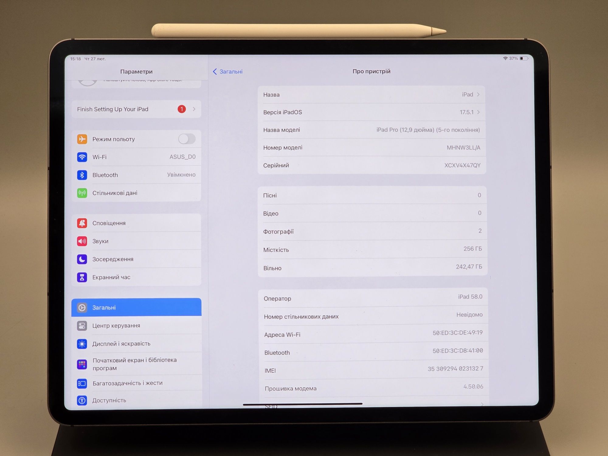 Apple iPad Pro 12'9 M1 256GB + LTE Space Gray