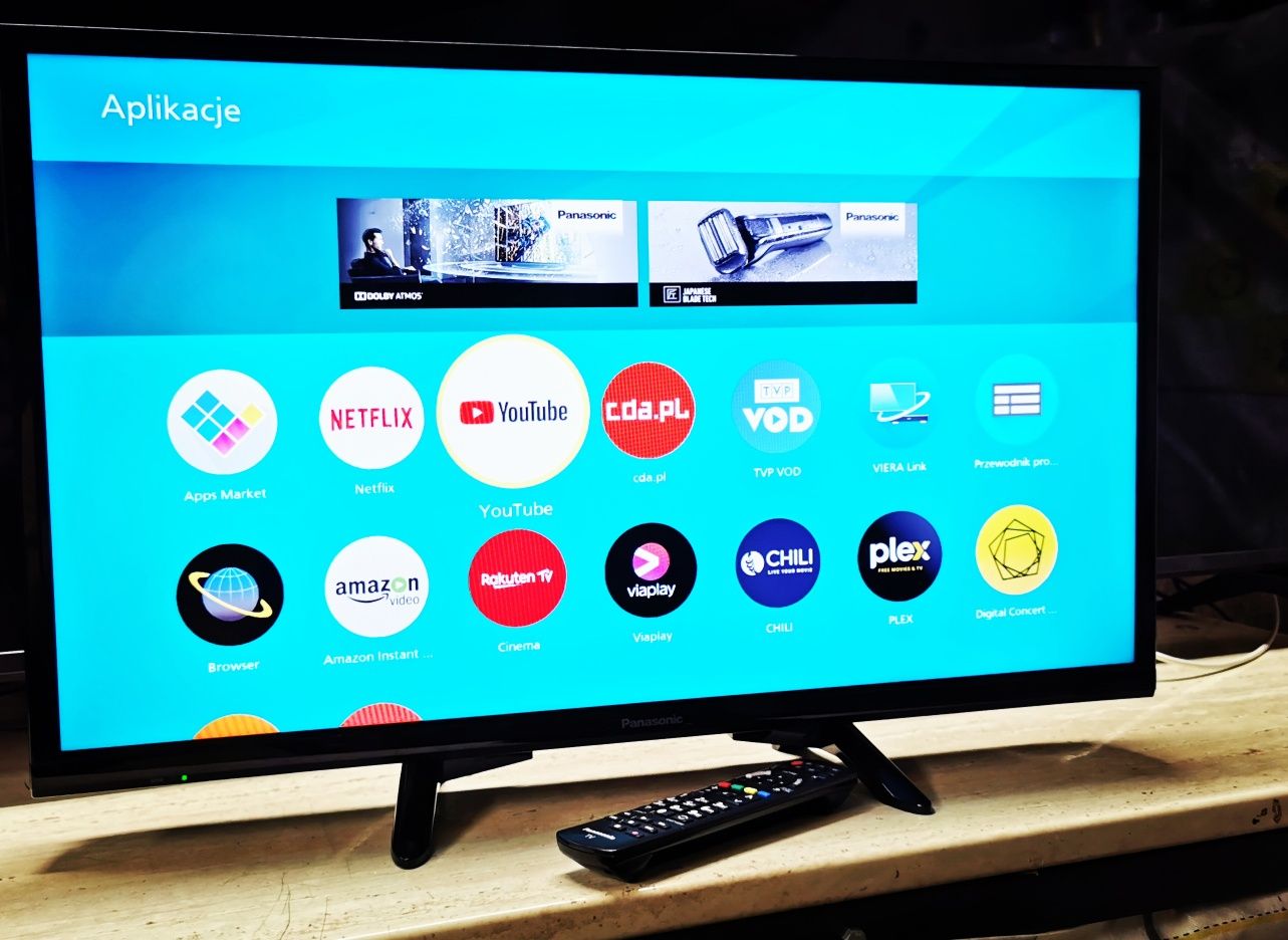 32" Panasonic Smart TV Wifi  netflix youtube ideał telewizor led a+
