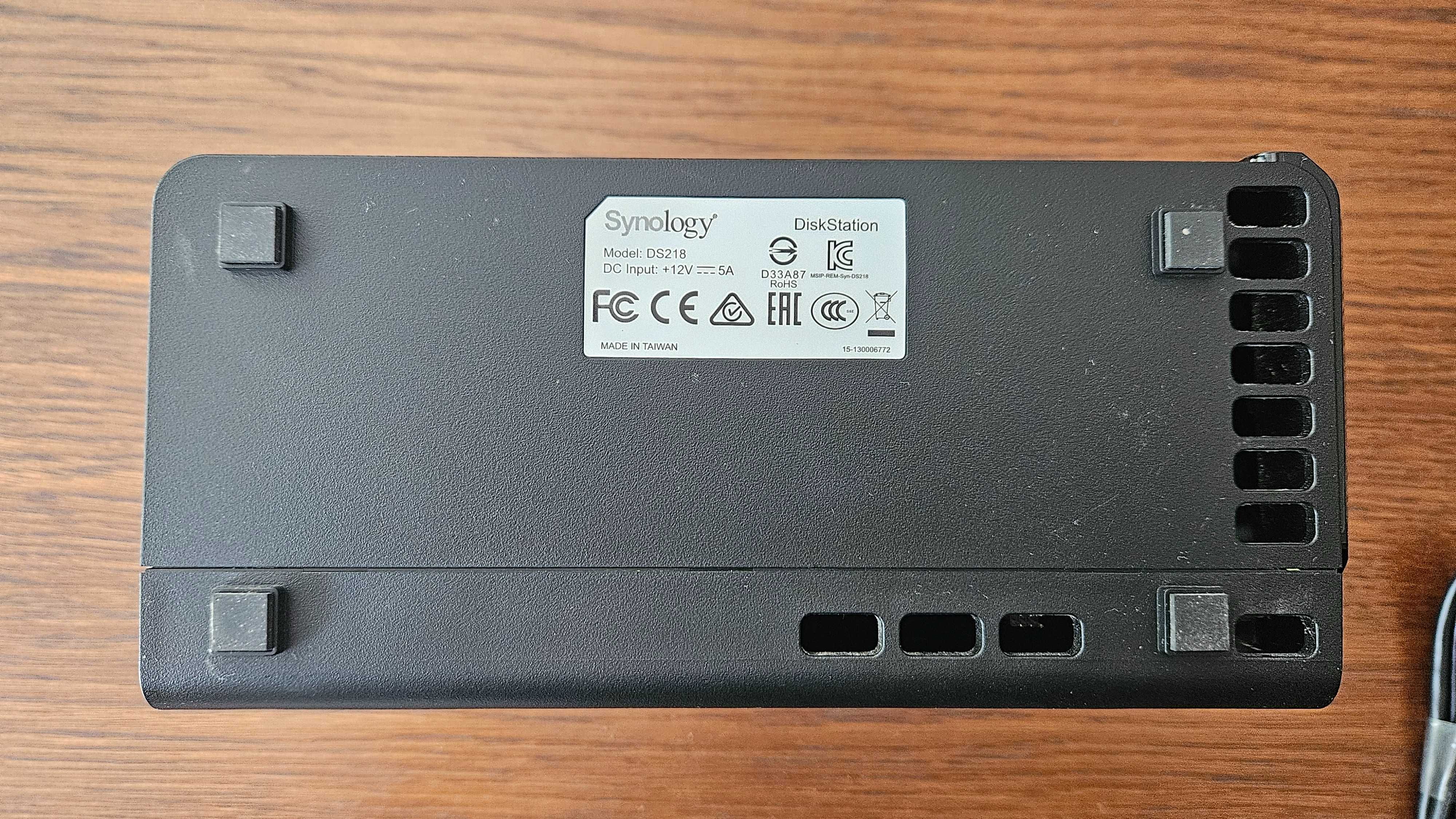 NAS Synology DS218 2-kieszeniowy dysk sieciowy, serwer plików
