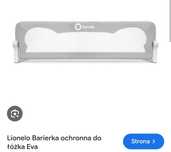 LIONELO Barierka ochronna na łóżko Eva Grey