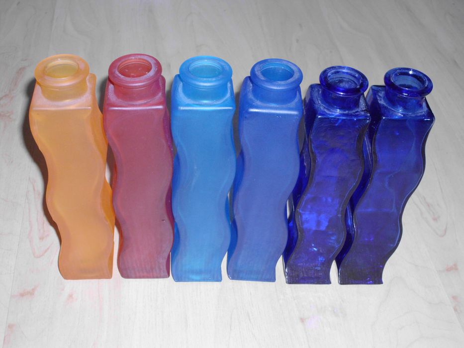 Wazon IKEA falisty szklany matowy - MORGONPIGG falowany