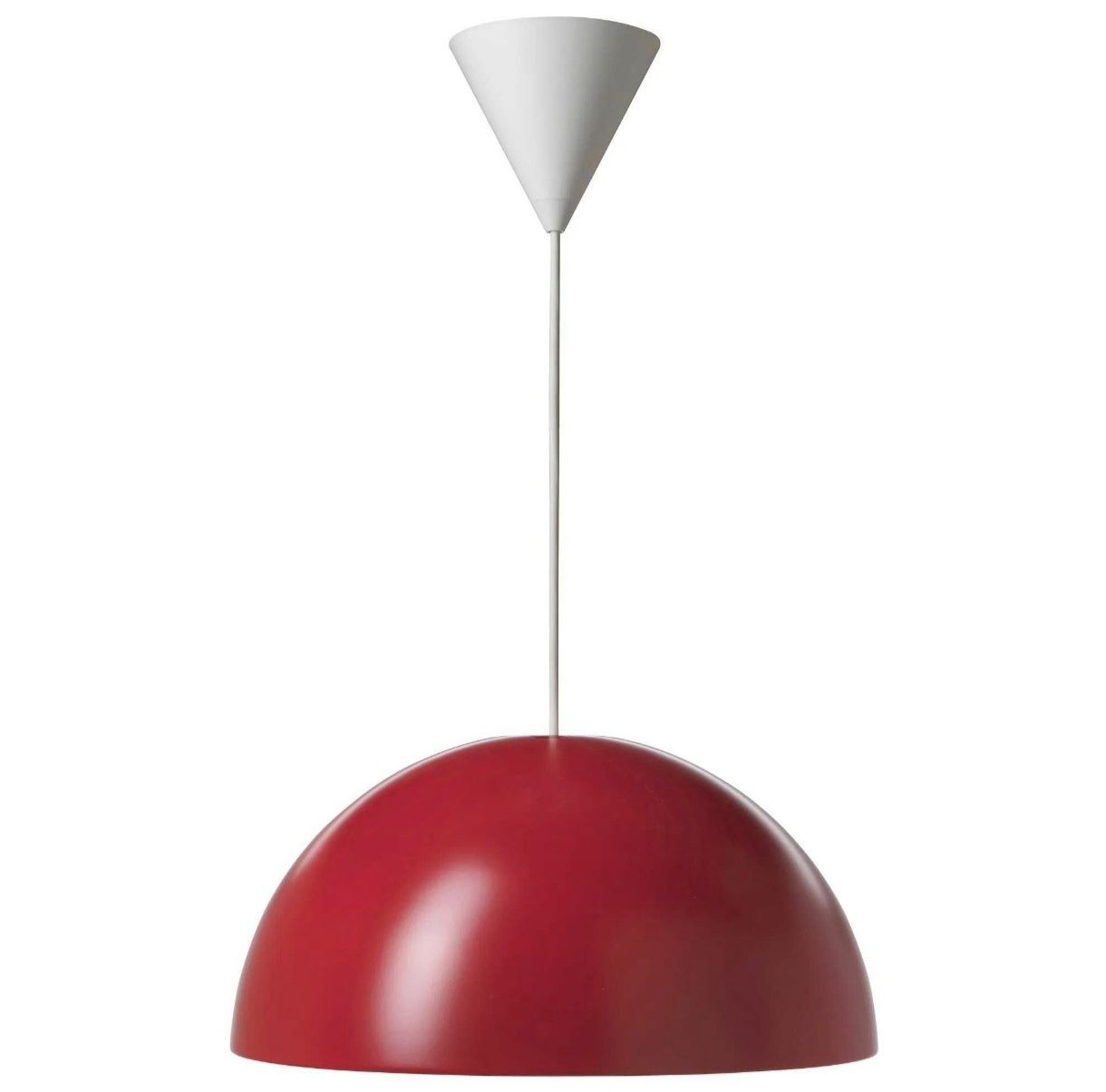 Candeeiro IKEA teto vermelho metal