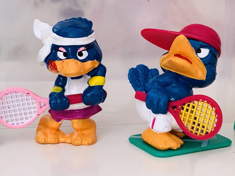 Kinder niespodzianka Kruki Tenisiści, Bingo Birds, vintage 1996