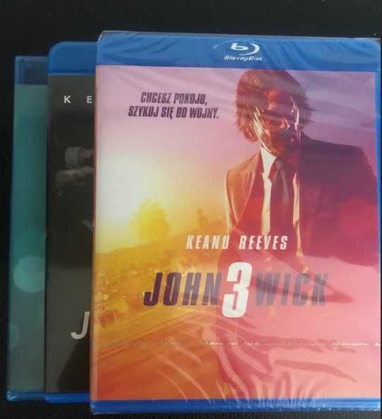 John Wick 1,2,3 Trylogia Folia (2014) Blu-ray PL Polskie Wydanie