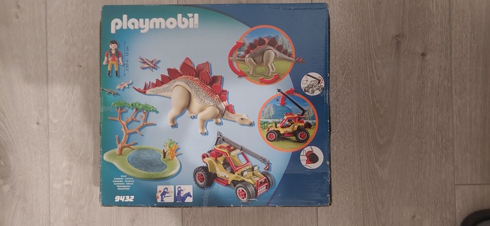 Playmobil Dinos 9432 Stegozaur i pojazd badawczy