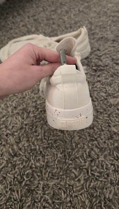 Damskie trampki białe big star rozmiar 39 z kolorową podeszwą adidas