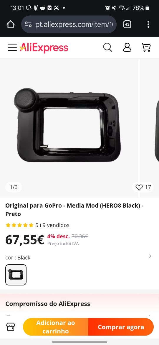 Mediamod go pro 8