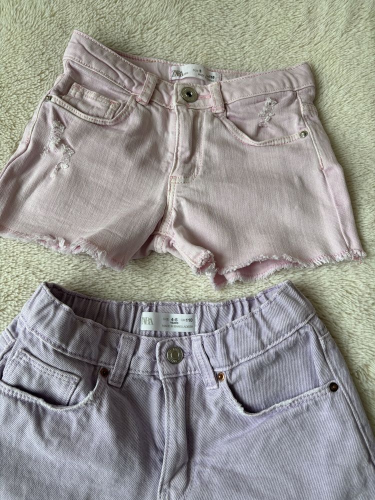110 Zara H&M spodenki jeasnowe letnie dla dziewczynki