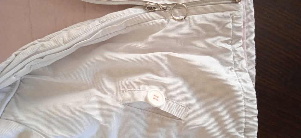 Casaca branca menina 12 -18 meses