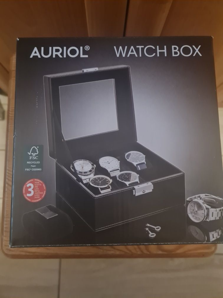 Pudełko na zegarki nowe  AURIOL