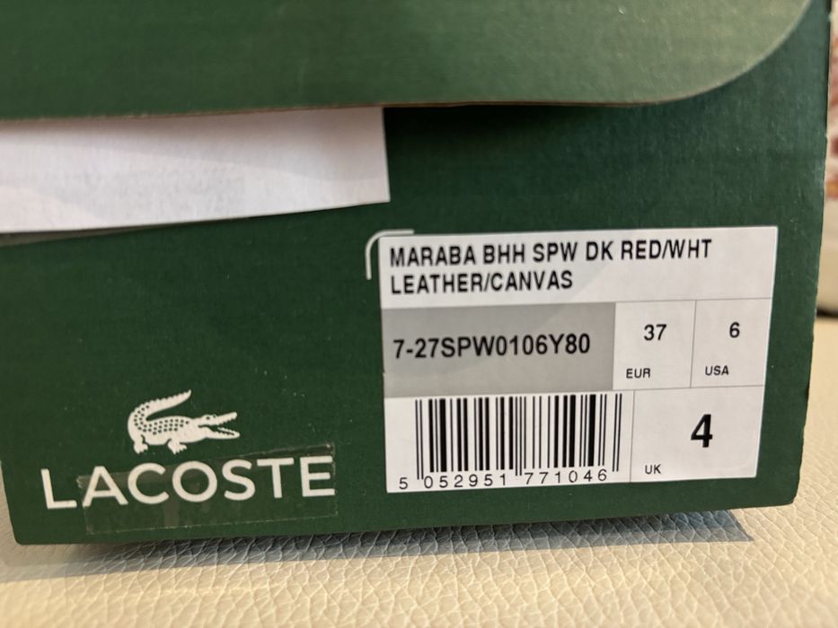 Sapato Lacoste de senhora, novo com caixa e etiqueta, nunca usado, nº
