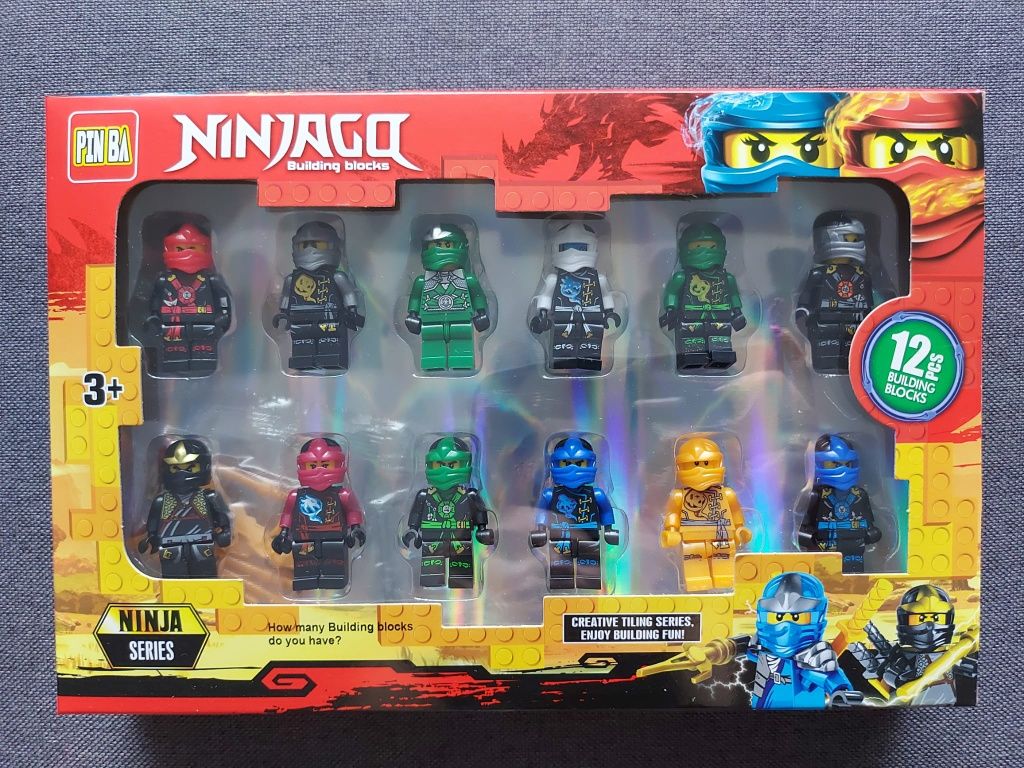 Zestaw FIGUREK NINJAGO LUDZIKI 12 szt Klocki Pasują do LEGO Nowe