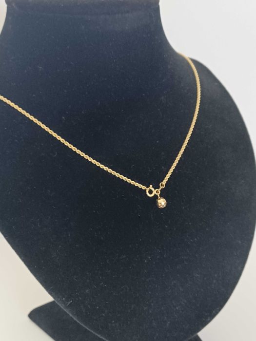 Łańcuszek złoty z  kulką 14 karat, 585 próba