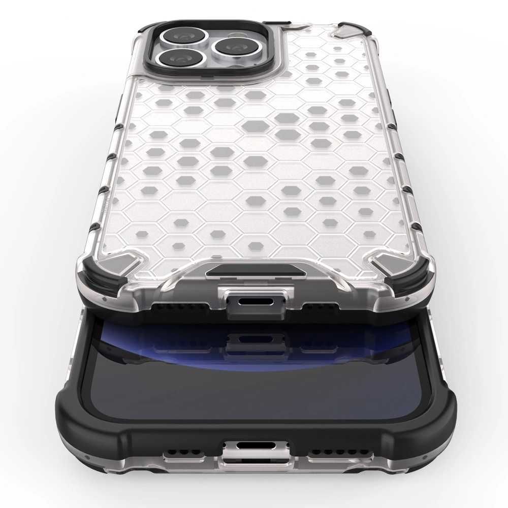 Etui pancerny pokrowiec z żelową ramką iPhone 13 Pro zielony