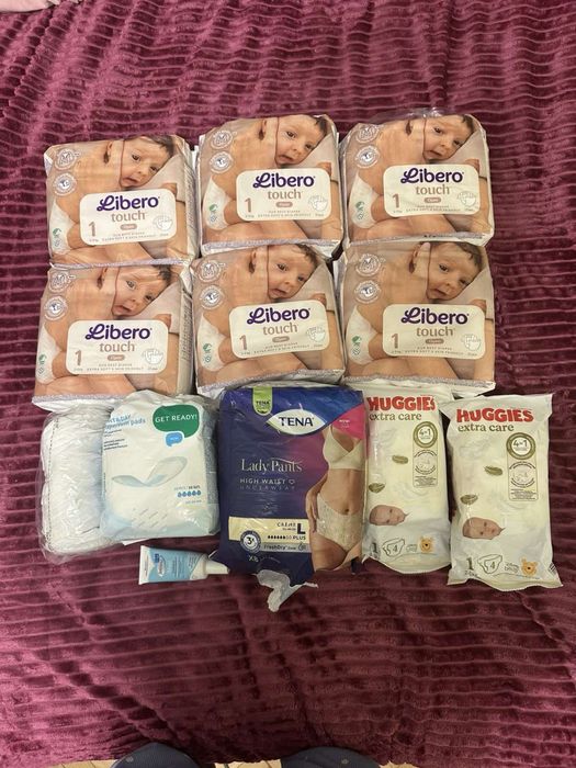Памперси Libero,Huggies