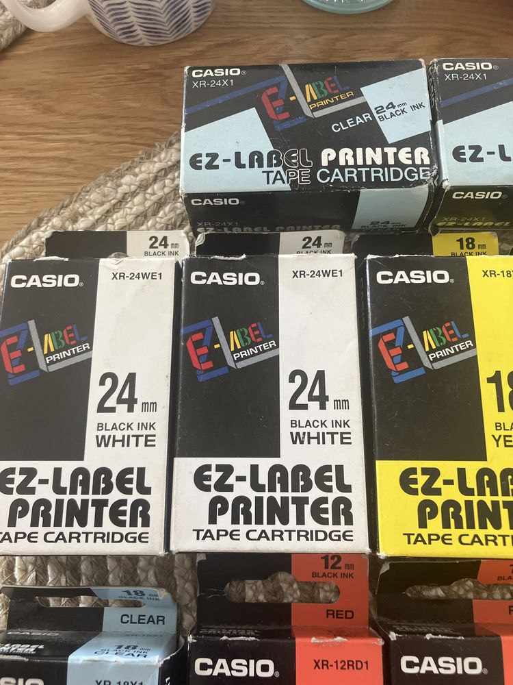 Casio EZ-Label Printer tape cartridge 14 sztuk