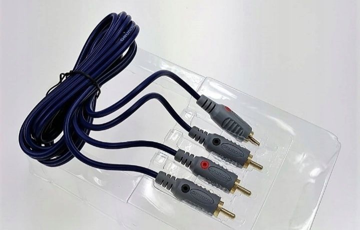 Kabel RCA GRUNDIG linia Professional 2m CHINCH 24k pozłacane przewody