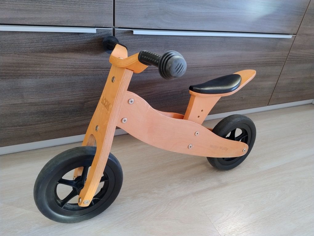 Rowerek biegowy drewniany 2w1