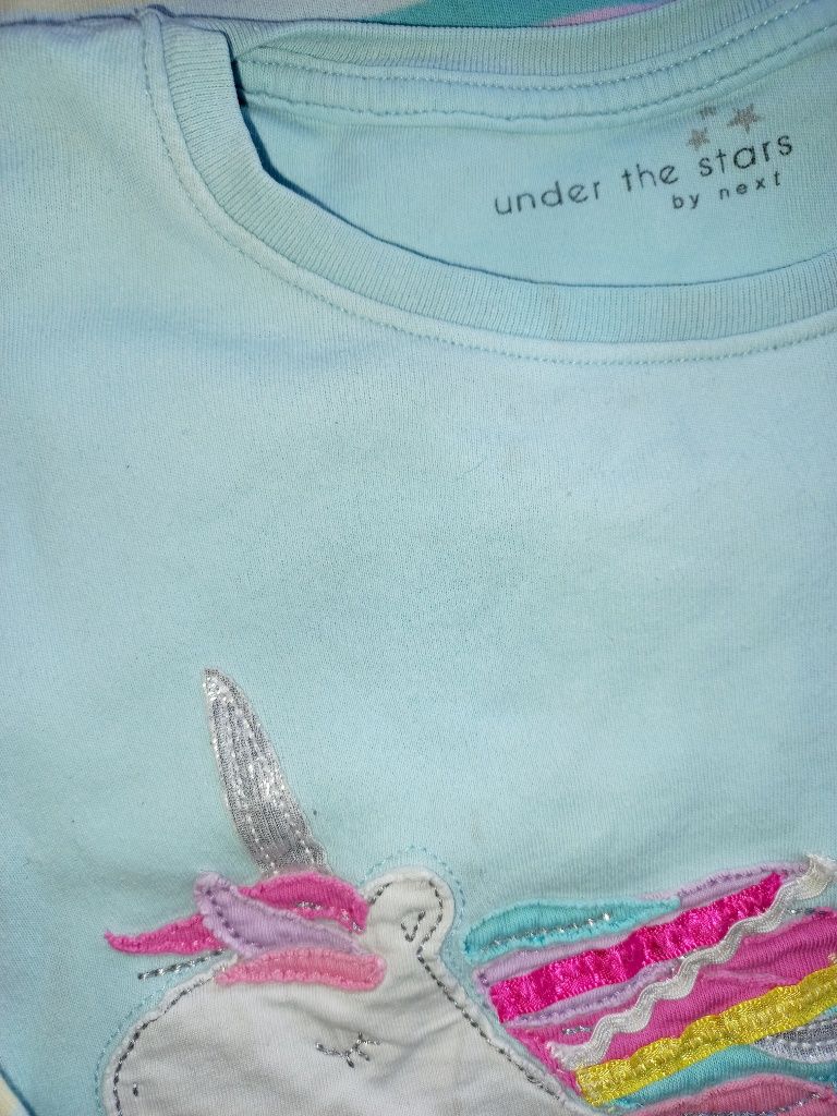 Next 2pack piżama jednorożec 110 piżamka unicorn
