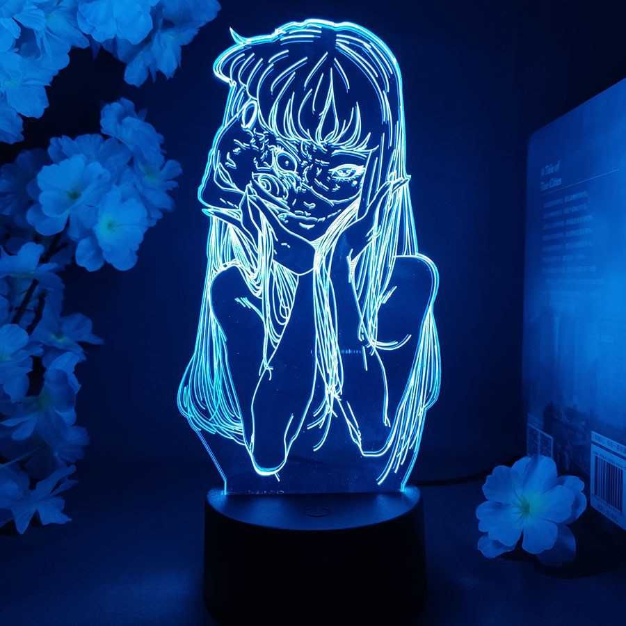 Аниме-ночник 3D LED светильник с Томиэ из Коллекция Дзюндзи Ито аніме