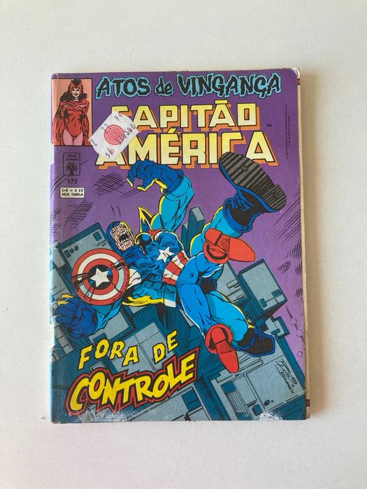 Capitão América Nº172 Fora de Controle (1993) HQ Banda desenhada PT/BR