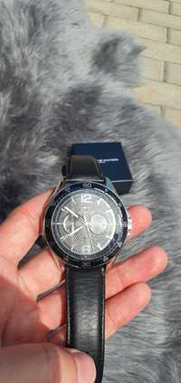 Nowy zegarek Tommy Hilfiger th męski oryginalny czarny skóra