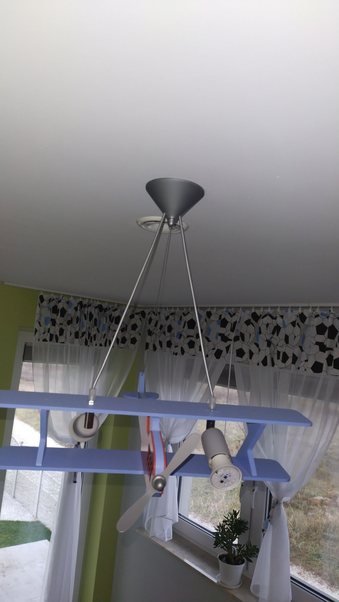 Żyrandol lampa oświetlenie samolot dla dzieci