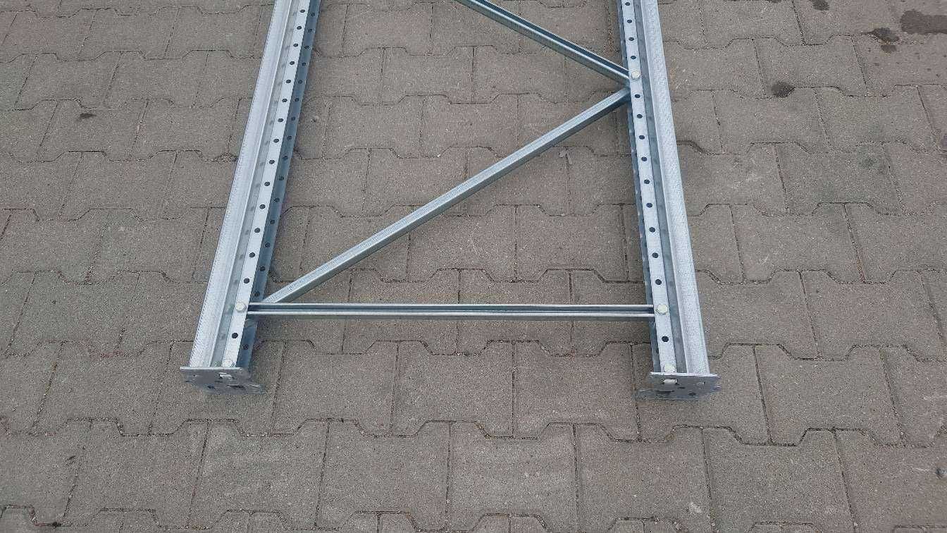 Rama do regału paletowego magazynowego wysokość 4,5m 450cm BITO
