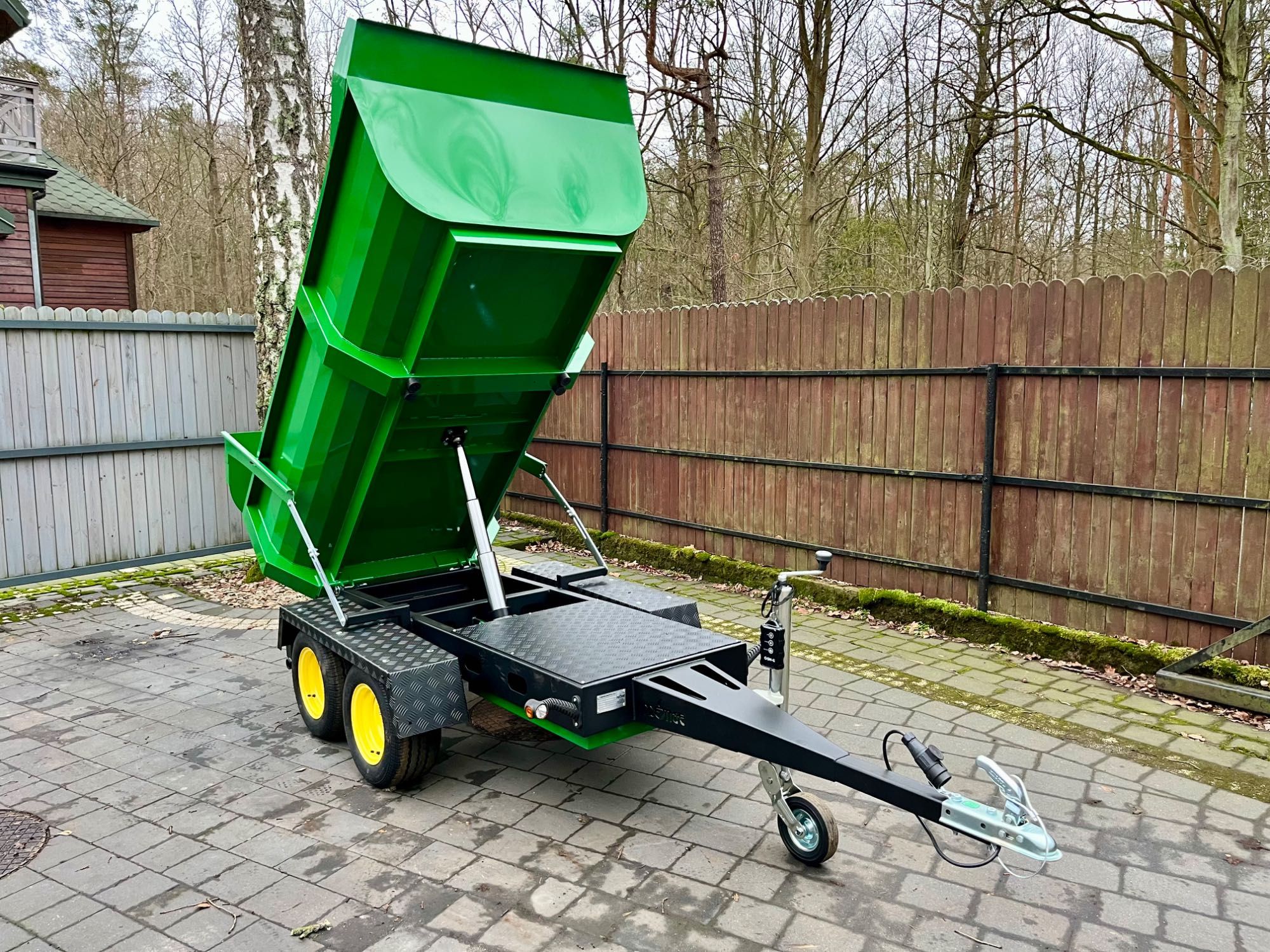 Wywrotka hydrauliczna przyczepka do samochodu ciągnika lub quada
