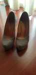 Sapatos beges em pele camurça n 36