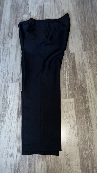 Szerokie spodnie eleganckie garniturowe rozmiar XL czarne