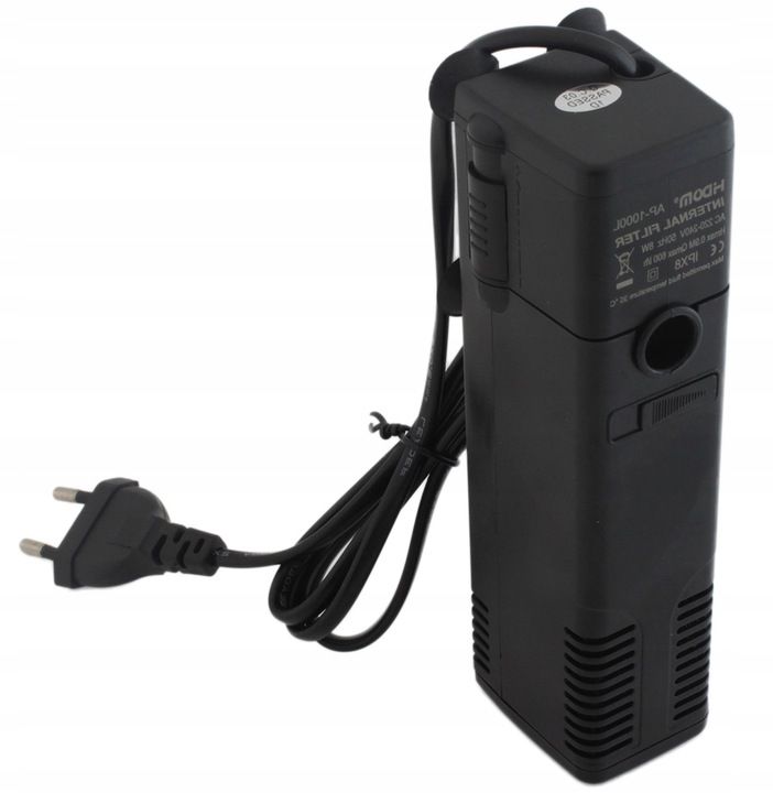 Filtr Wody Gąbkowy Do Akwarium Wewnętrzny Pompka Napowietrzacz 600l/h