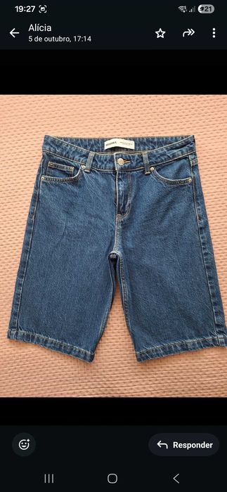 Calças e calções de rapariga adolescente