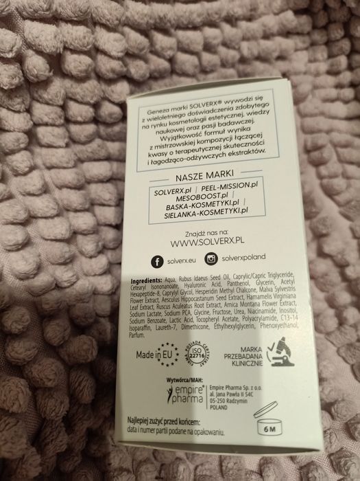 Solverx Hydro krem do twarzy na dzień