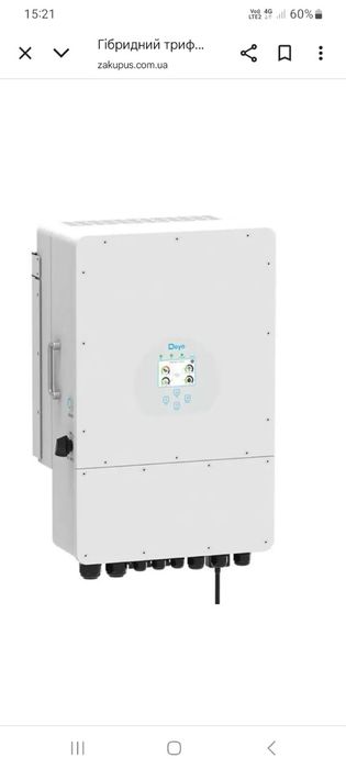 Продам гібридний інвертор Deye SUN-10K SG04LP3-EU 10kW. Новий
