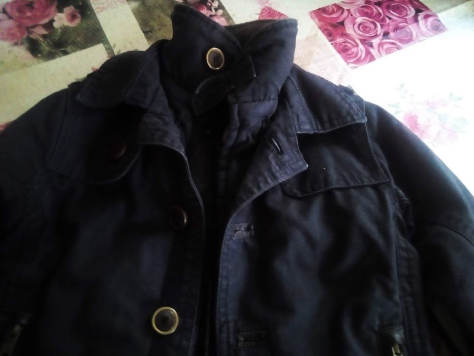 Blusão preto de criança em Polyester tam:18/24meses