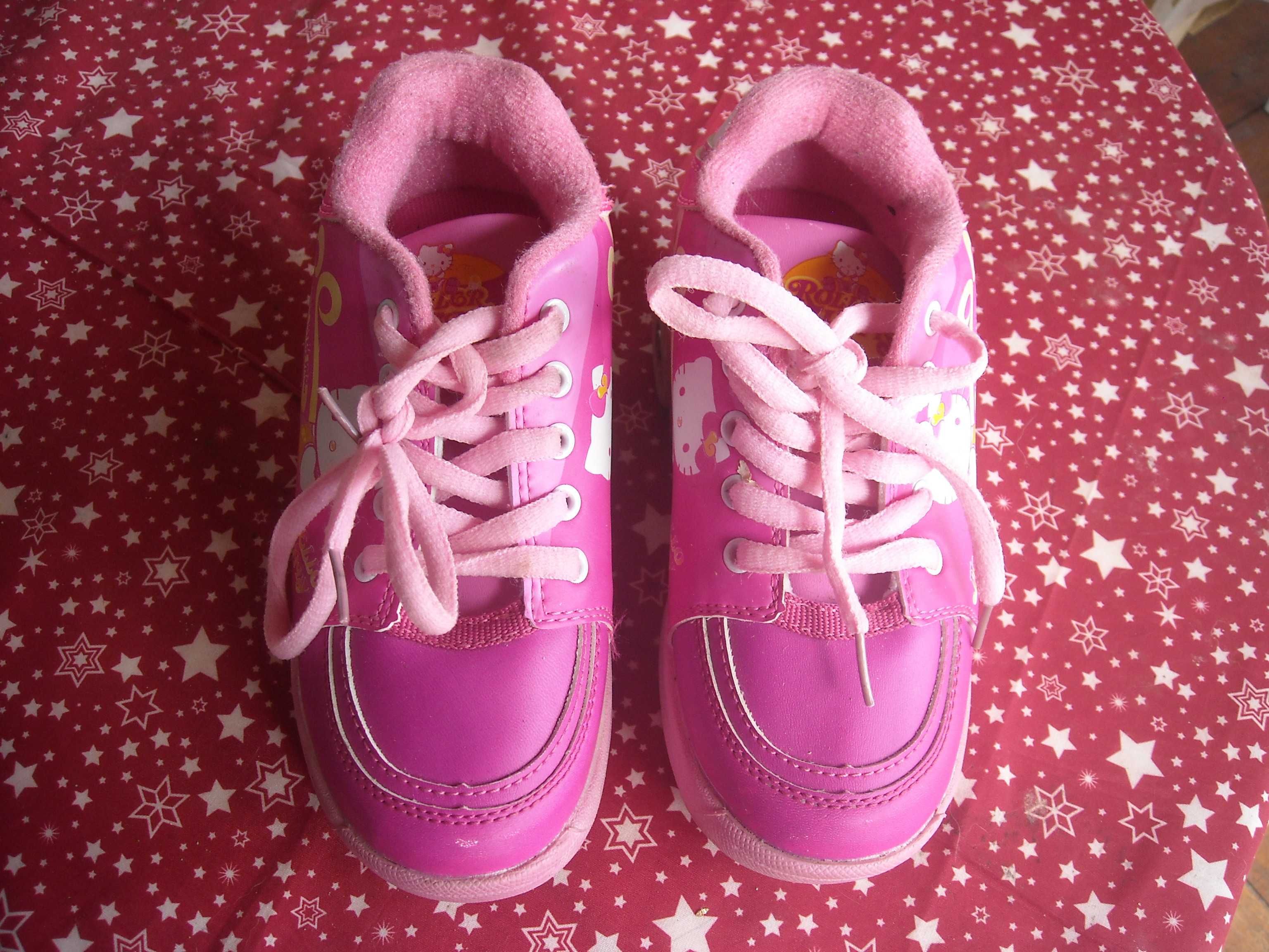 Tenis sapatilhas com rodas Hello Kitty