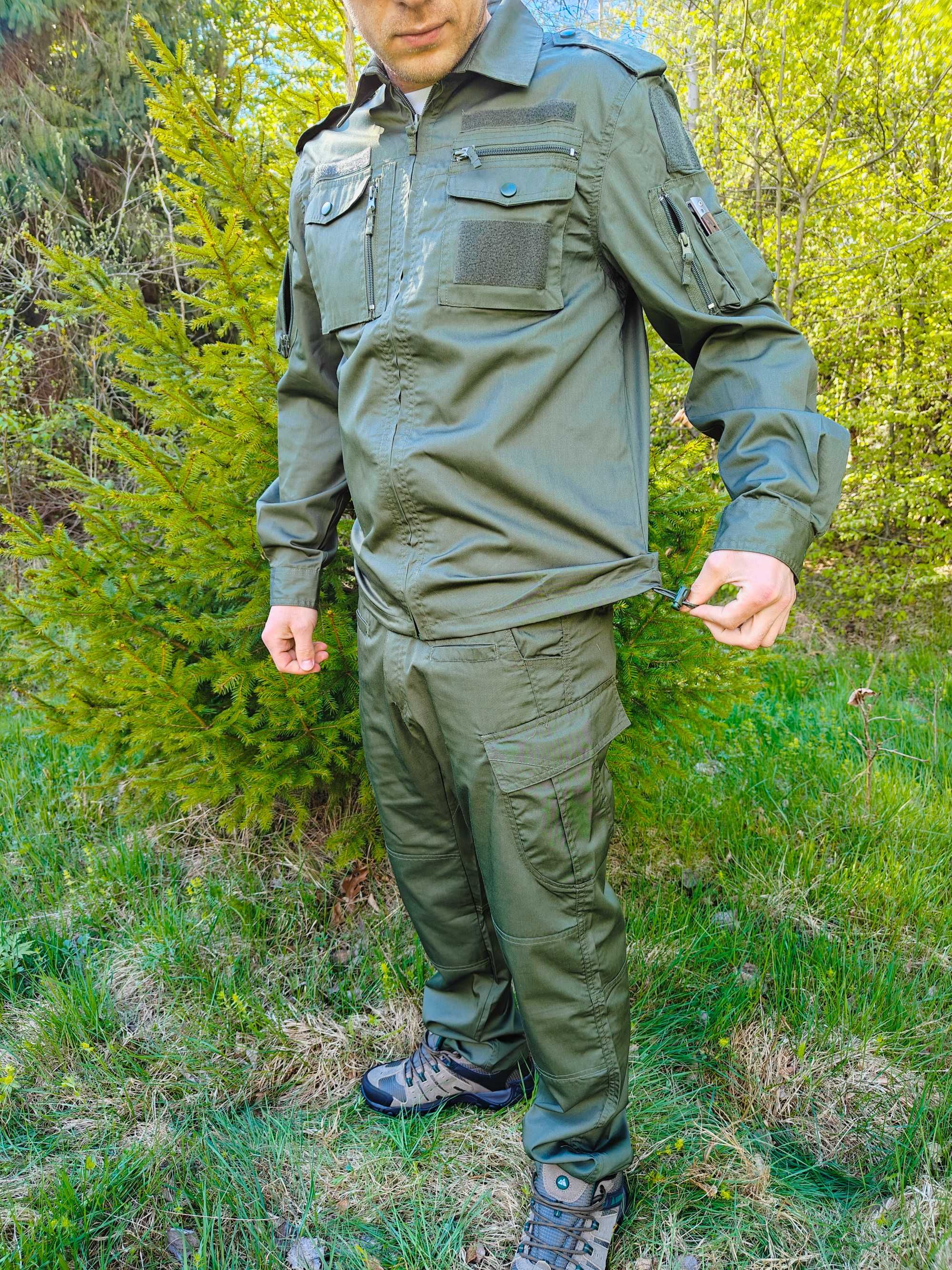 Тактичний костюм оливкова військова форма одяг для зсу літній легкий