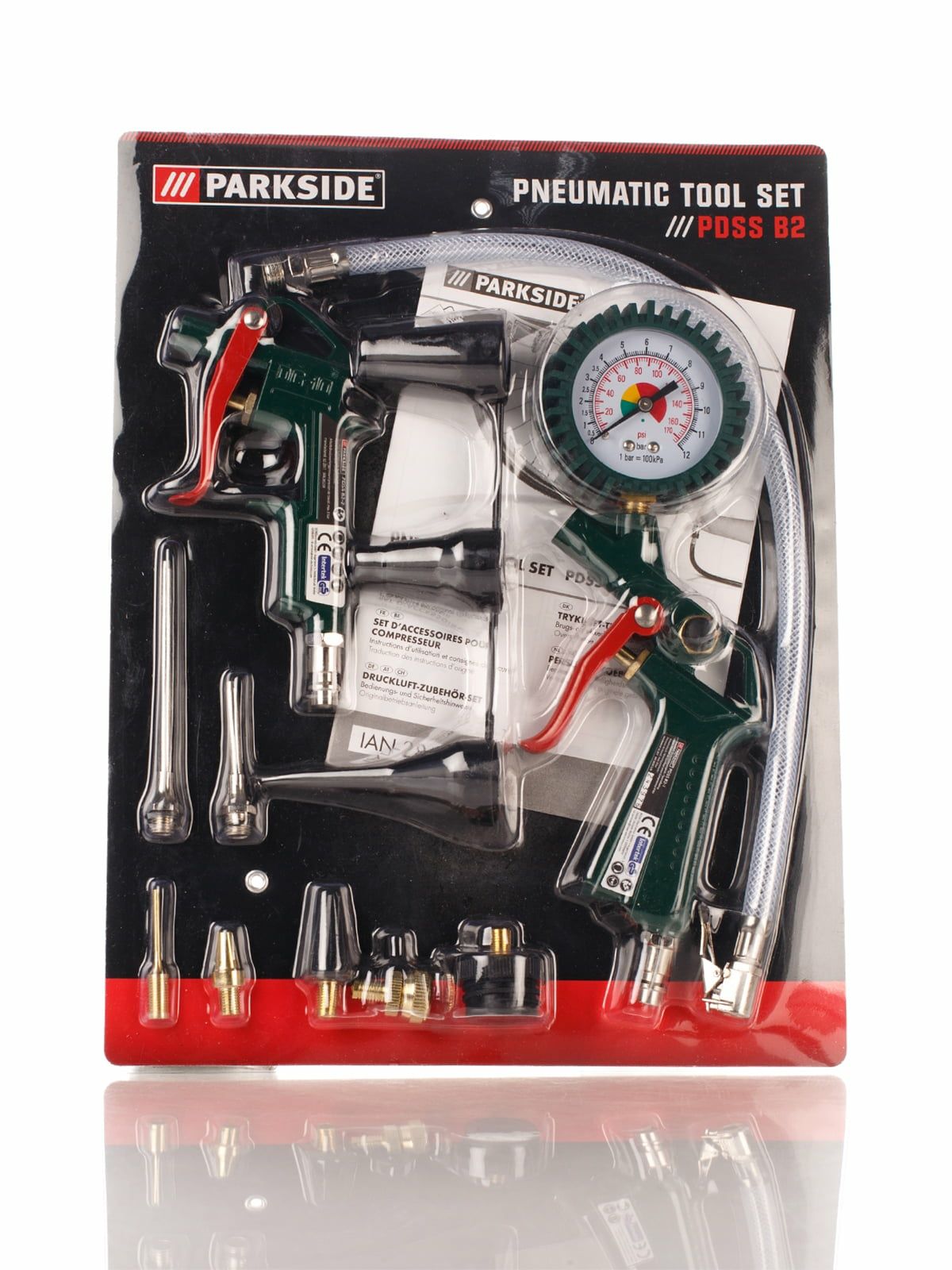 Пневмо комплект сГермани Parkside PDSS/манометр/набор/набір/компрессор