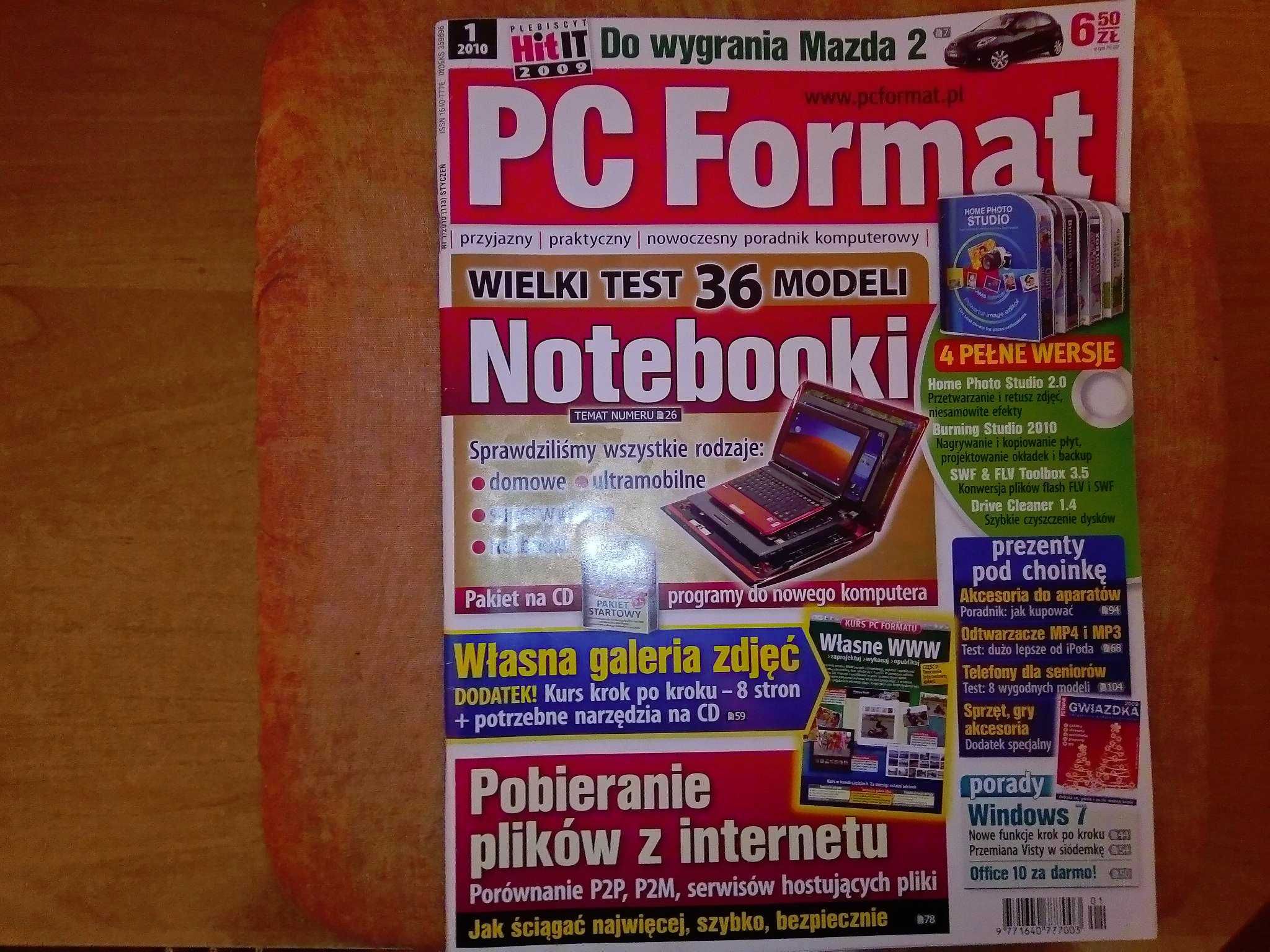 PC Format 1 2010 styczeń (113) Gazeta + płyta CD Czasopismo