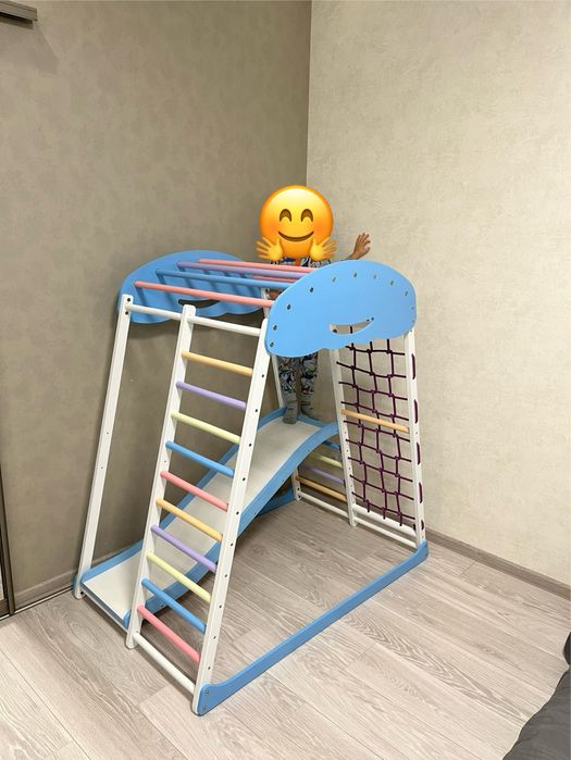 Дитячий спортивний комплекс для дому SportBaby SportWood Sky Plus 1