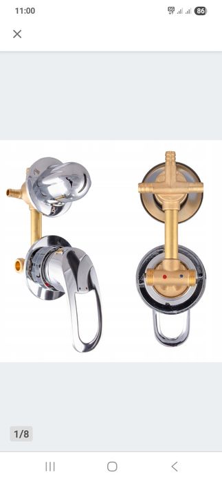 Bateria do kabiny z  hydromasażem  ZAWÓR 10 CM 3 FUNKCJE