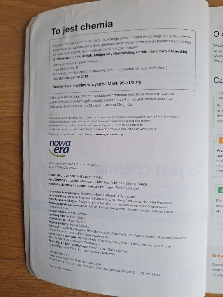 To jest chemia 1. Chemia ogólna i nieorganiczna. Zakres podstawowy