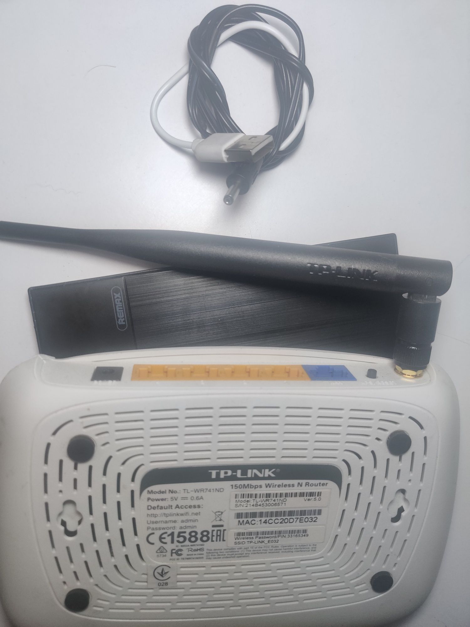 TP-Link TL-WR741ND 5v USB