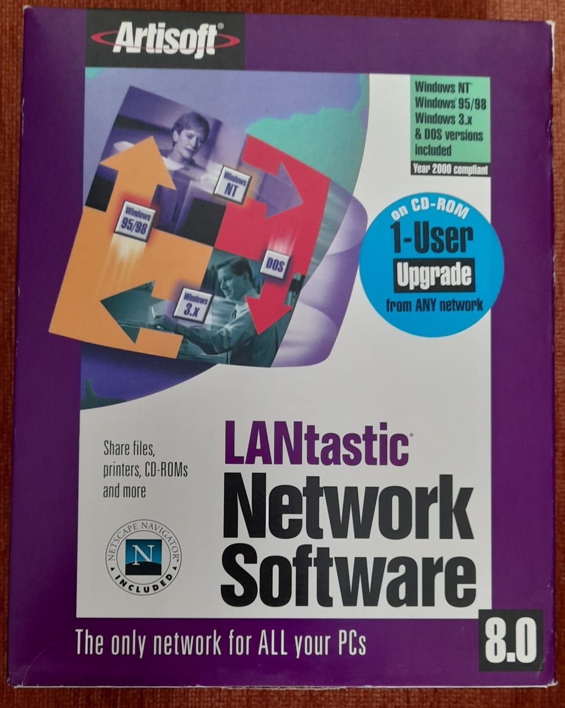 LANtastic 8.0 software kolekcjonerskie oprogramowanie sieciowe