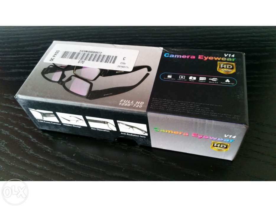 Oculos com micro camera spy minuscula lente incolor transparente camar