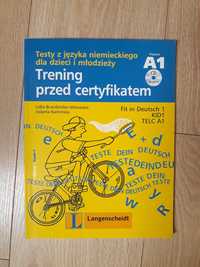 Podręcznik z płytą CD język niemiecki trening przed certyfikatem A1