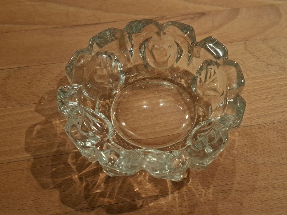 Popielniczka kryształowa PRL