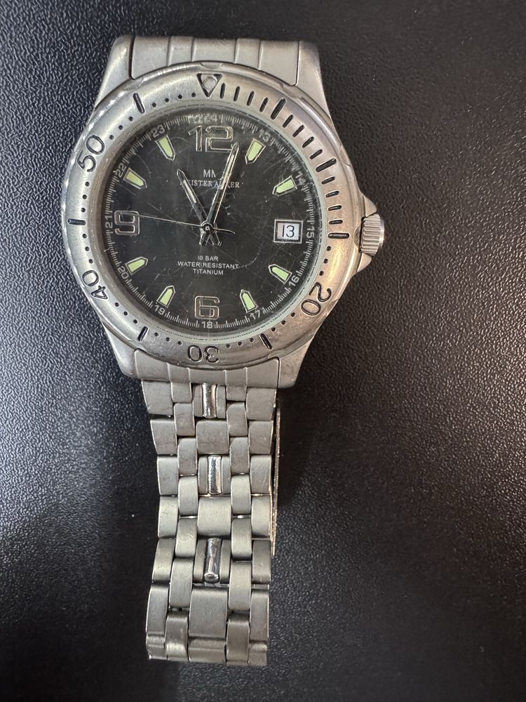 Sprawny Zegarek Meister Anker 803.001 tytanium 7/22 tytanowy kwarcowy