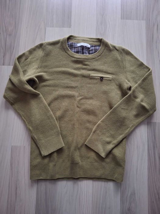 Sweter khaki zielony chlopiecy 134 reserved